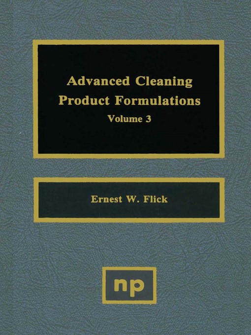 Cover image for Advanced Cleaning Product Formulations, Volume 3